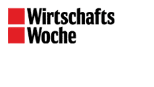 Logo der WirtschaftsWoche mit rotem Quadrat und schwarzer Schrift